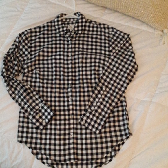 Buffalo Plaid Long Sleeve Button Down Top - Picture 3 of 3